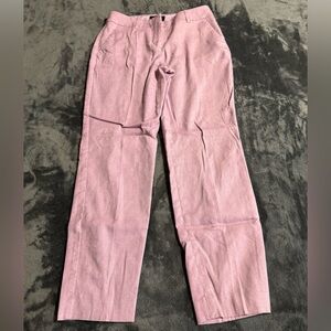 Express Columnist Pants Womens 4R Mauve Ankle Mid Rise Stretch Dress Trousers